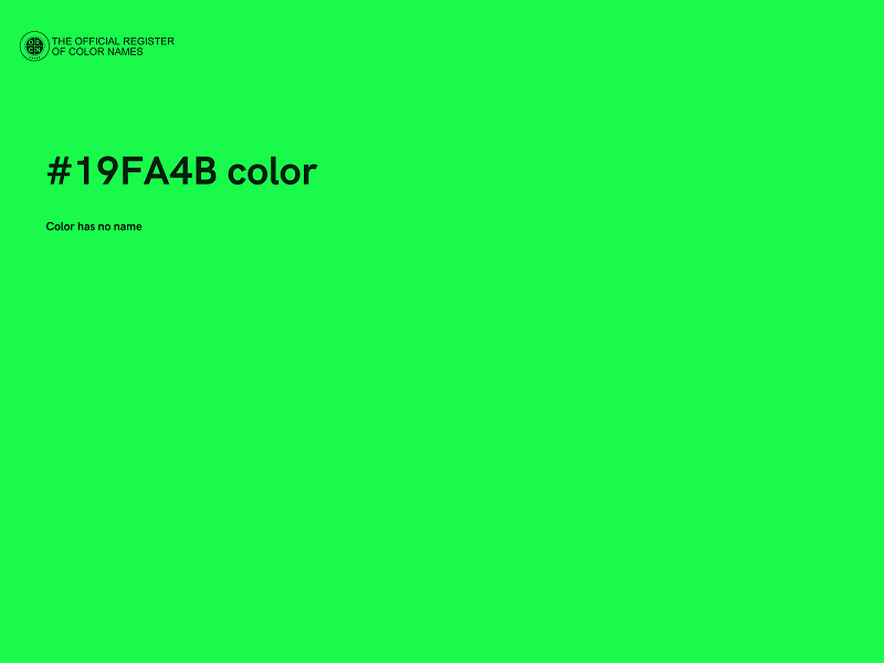 #19FA4B color image