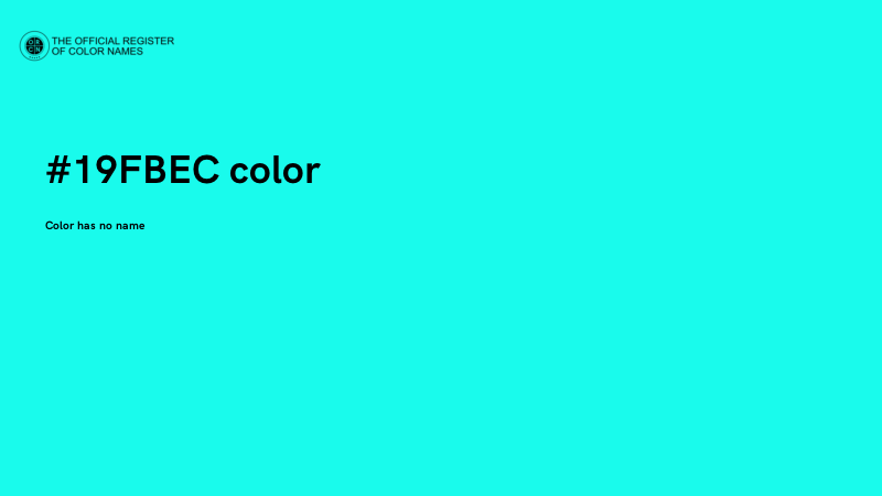 #19FBEC color image