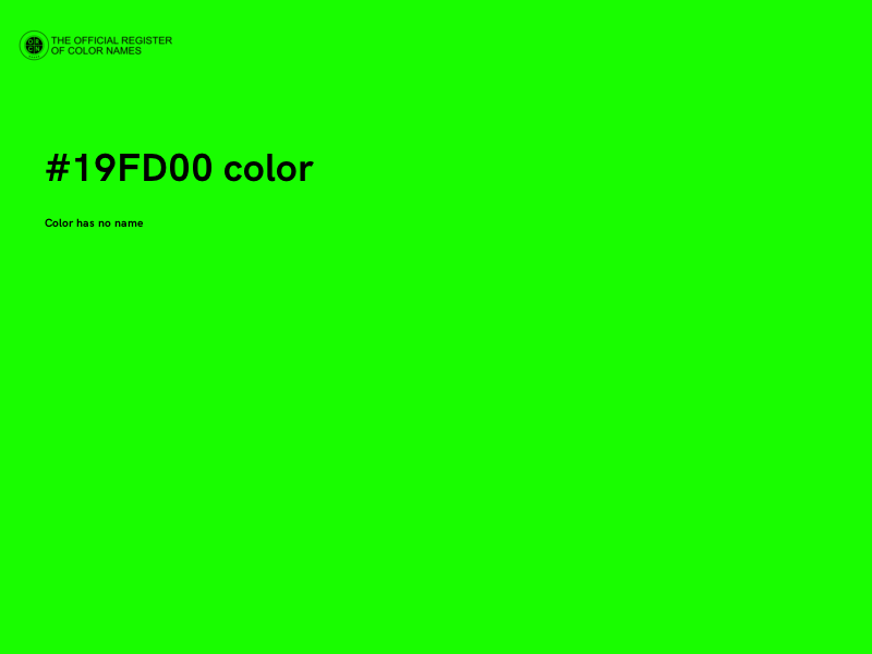 #19FD00 color image