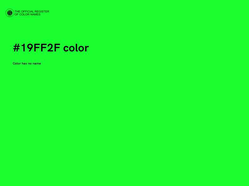 #19FF2F color image