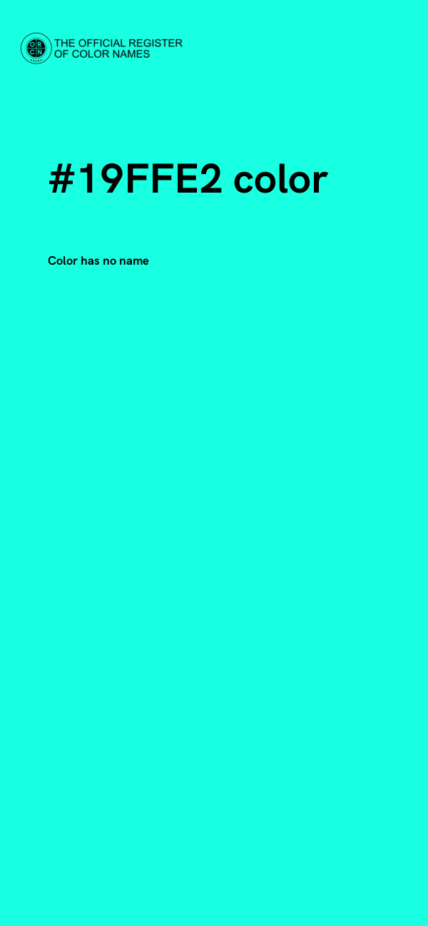 #19FFE2 color image