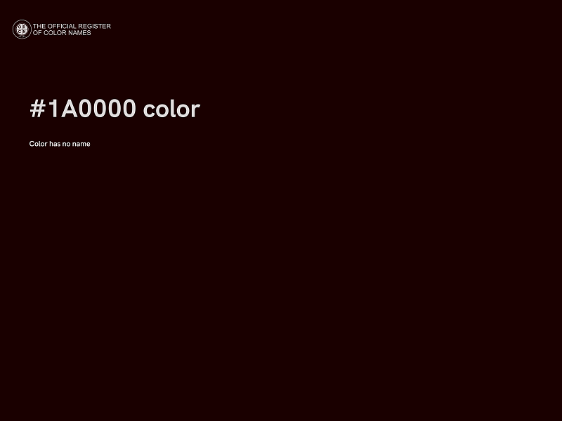 #1A0000 color image