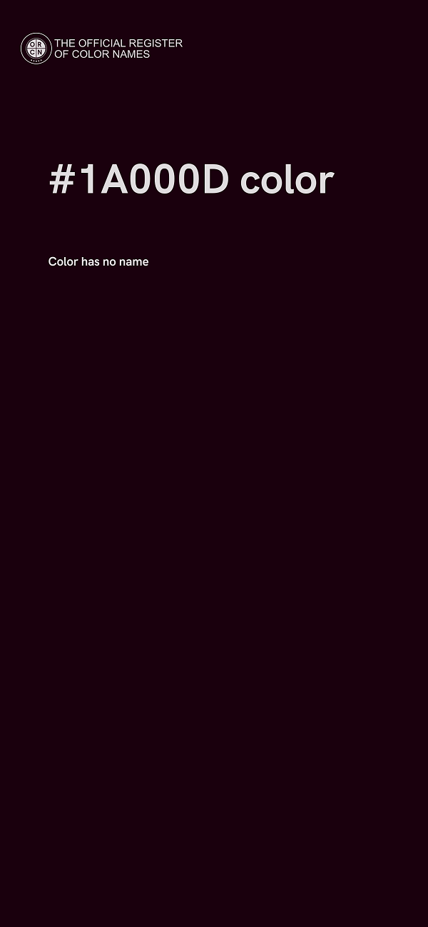#1A000D color image