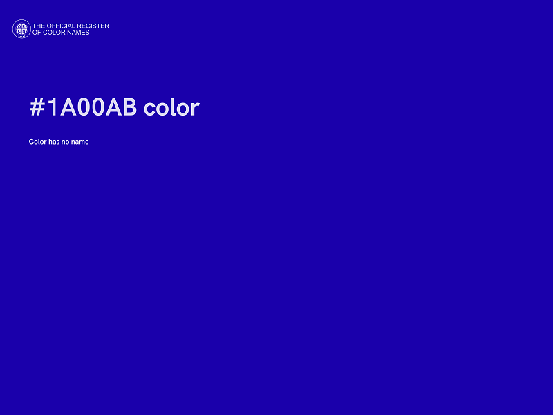 #1A00AB color image
