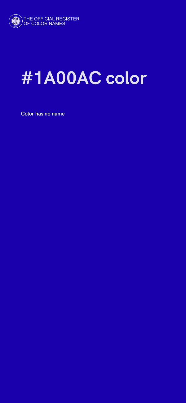 #1A00AC color image