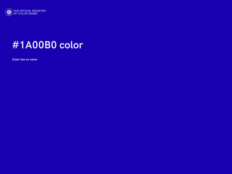 #1A00B0 color image