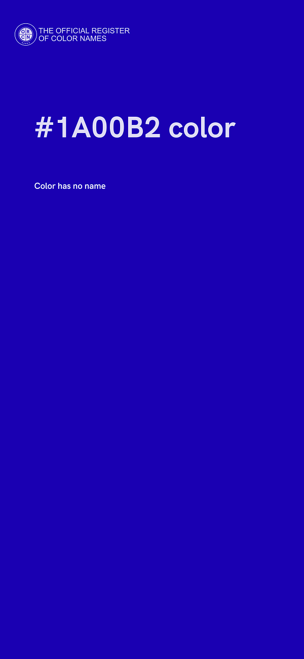 #1A00B2 color image