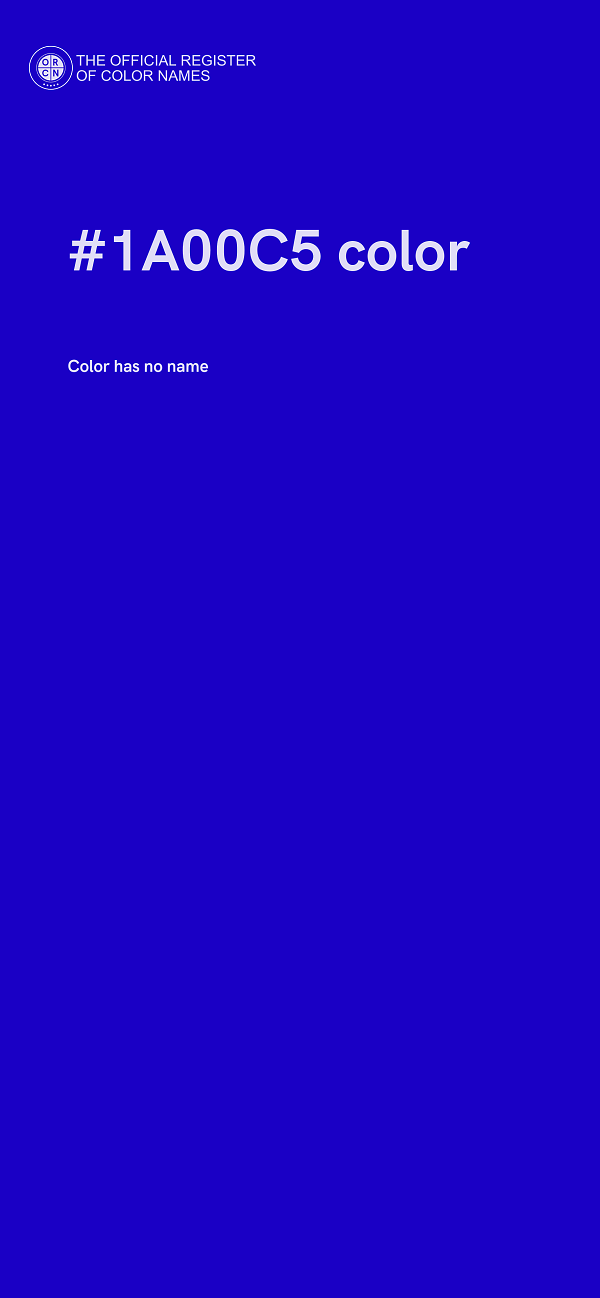 #1A00C5 color image