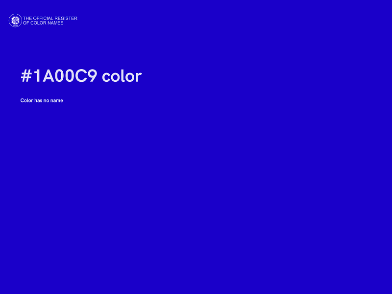 #1A00C9 color image