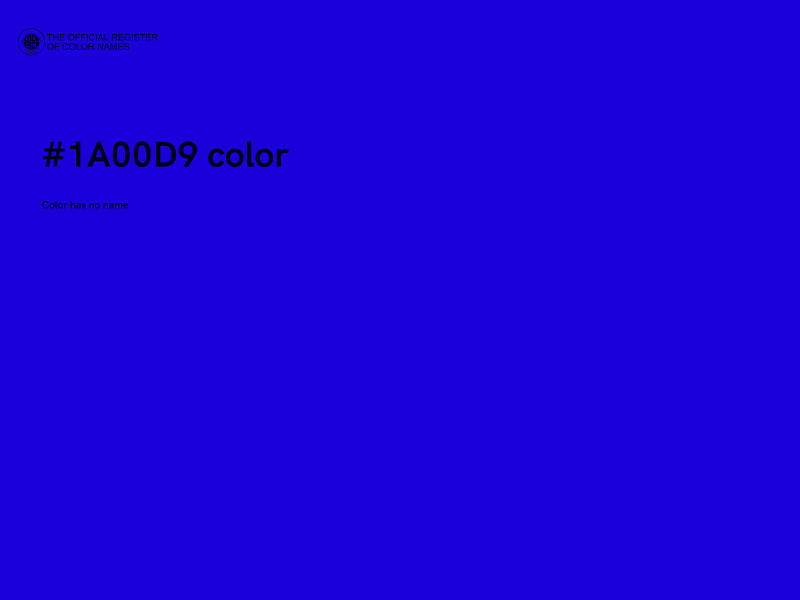 #1A00D9 color image