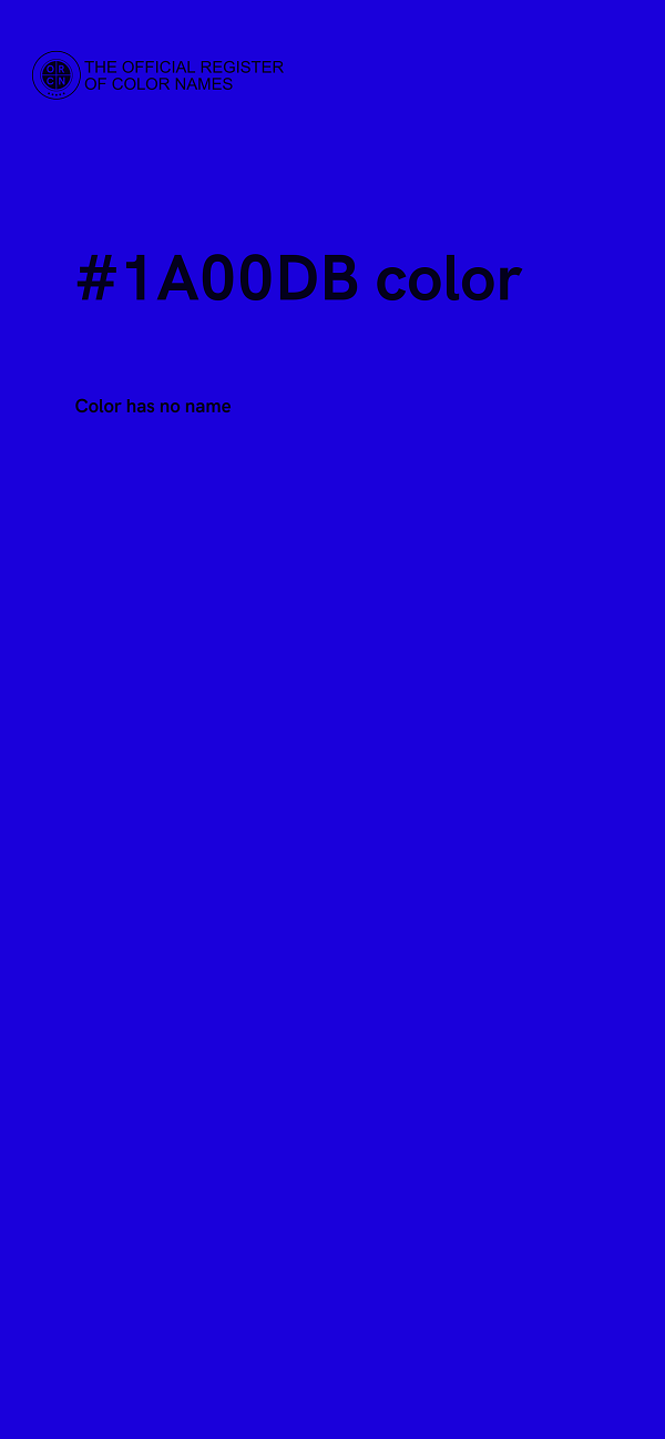 #1A00DB color image