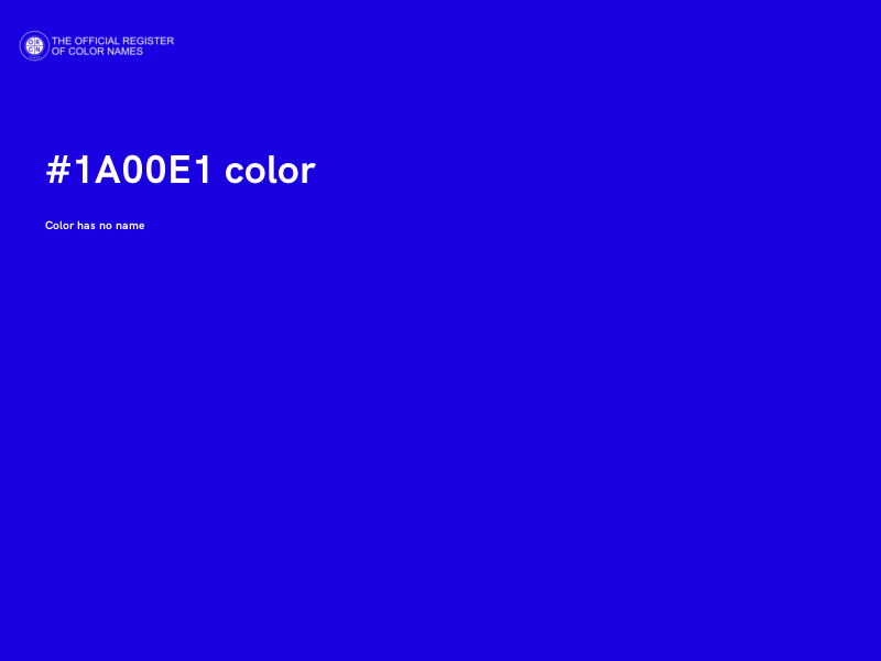 #1A00E1 color image