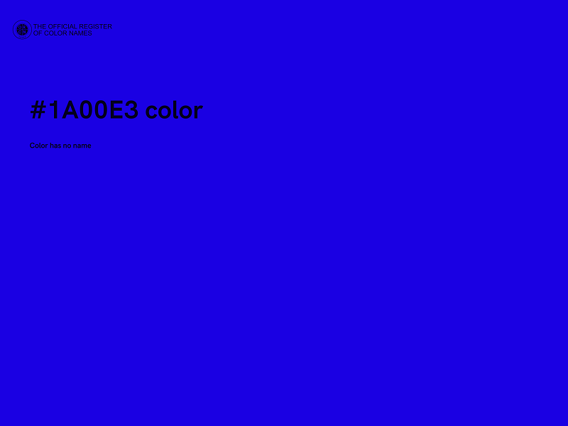 #1A00E3 color image