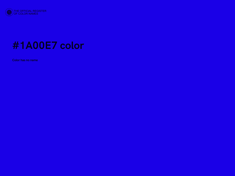 #1A00E7 color image