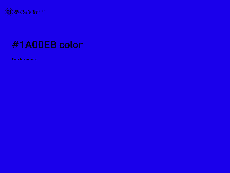 #1A00EB color image