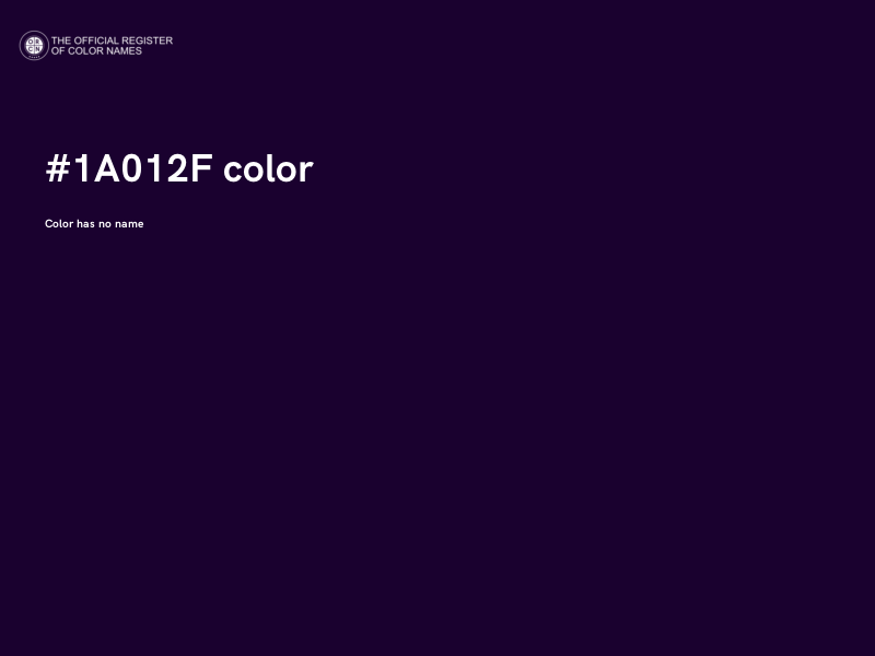 #1A012F color image