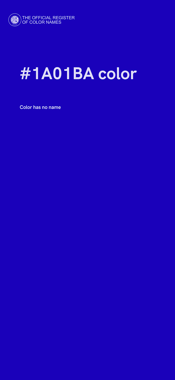 #1A01BA color image