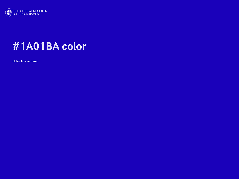 #1A01BA color image