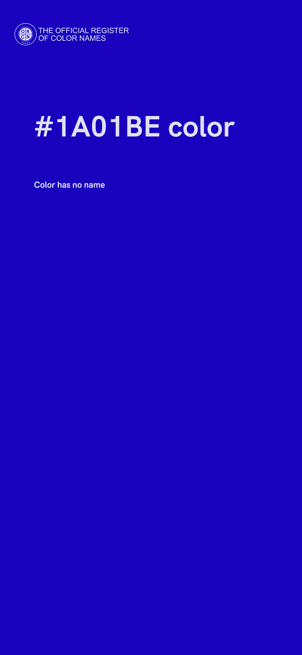 #1A01BE color image