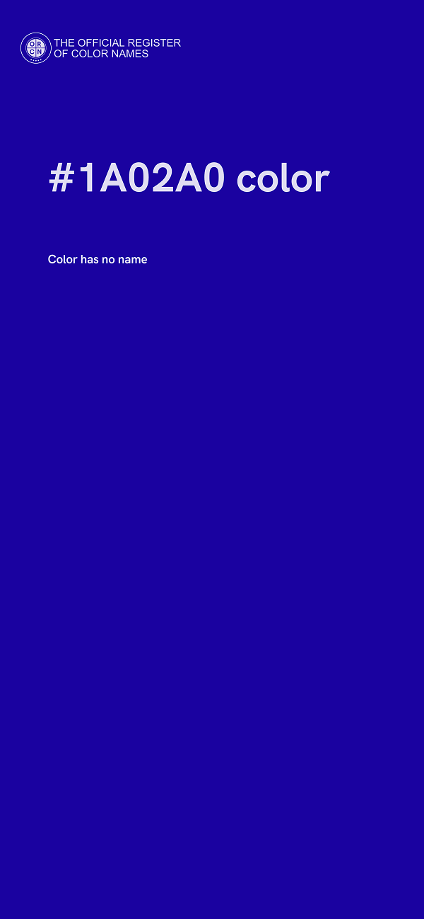 #1A02A0 color image