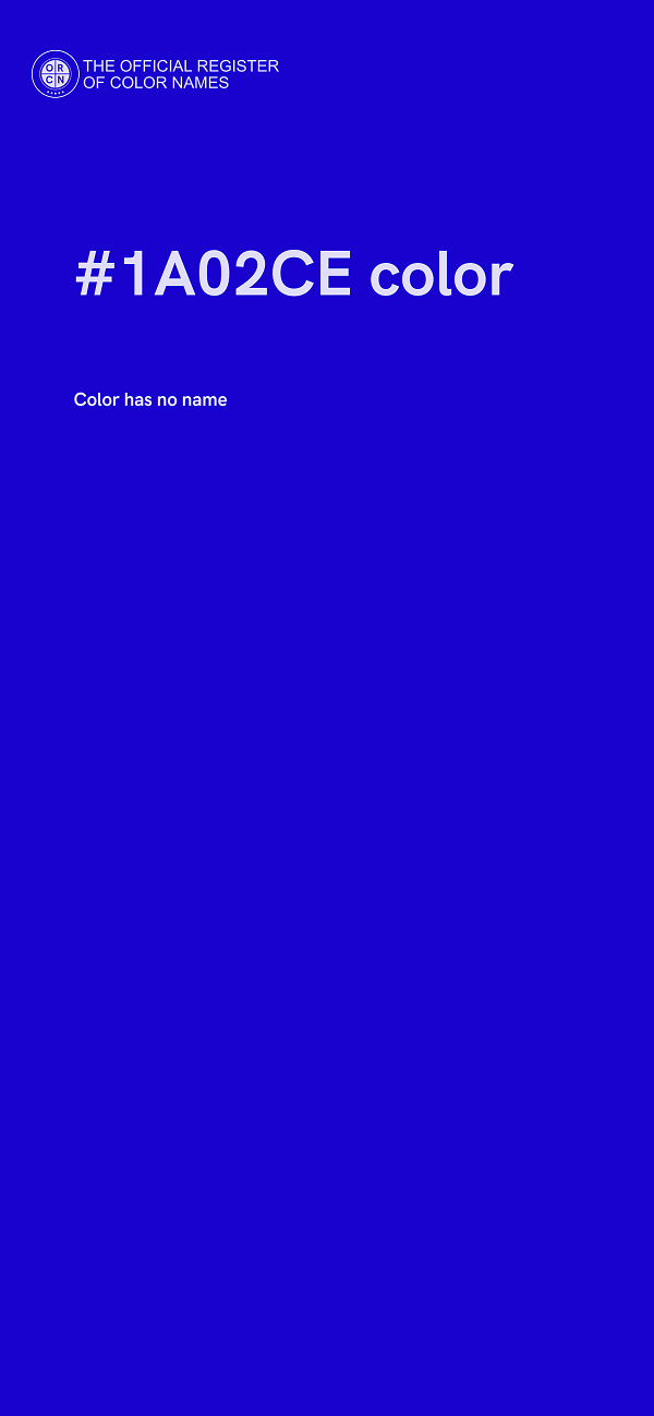 #1A02CE color image