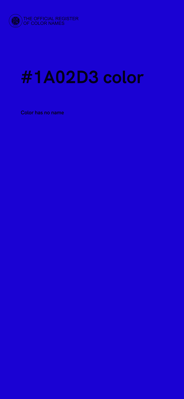 #1A02D3 color image