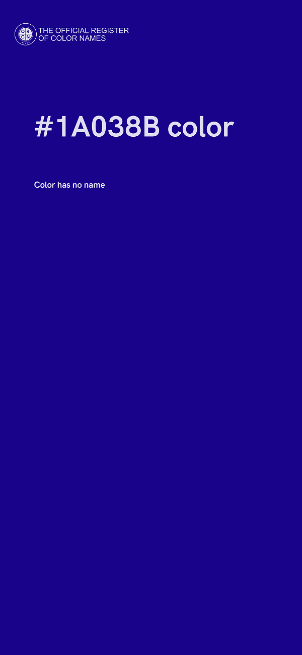 #1A038B color image