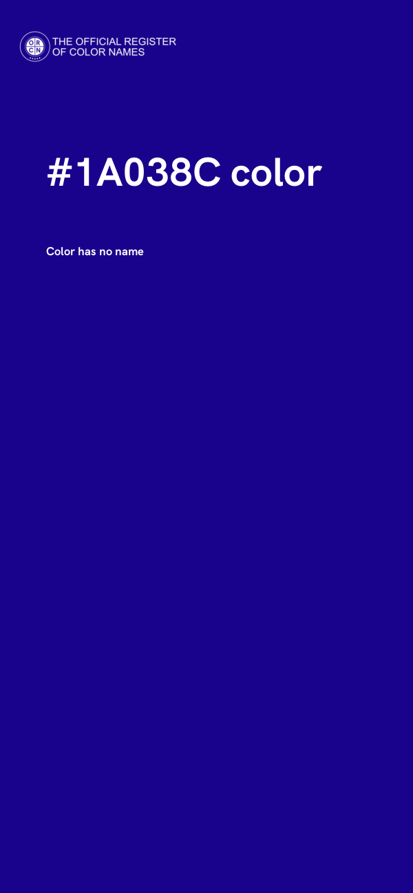#1A038C color image