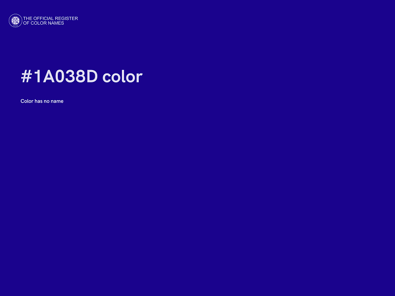 #1A038D color image