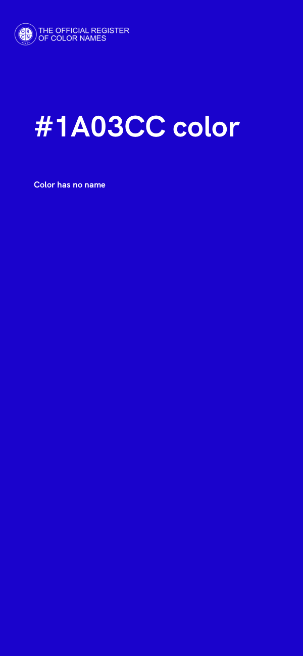 #1A03CC color image