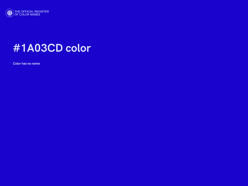 #1A03CD color image