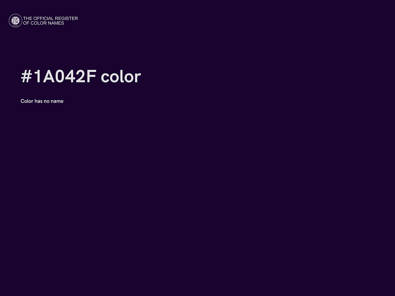 #1A042F color image
