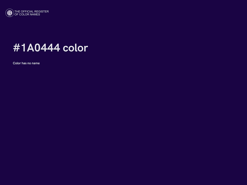 #1A0444 color image