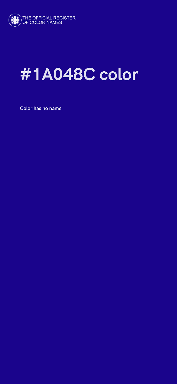 #1A048C color image