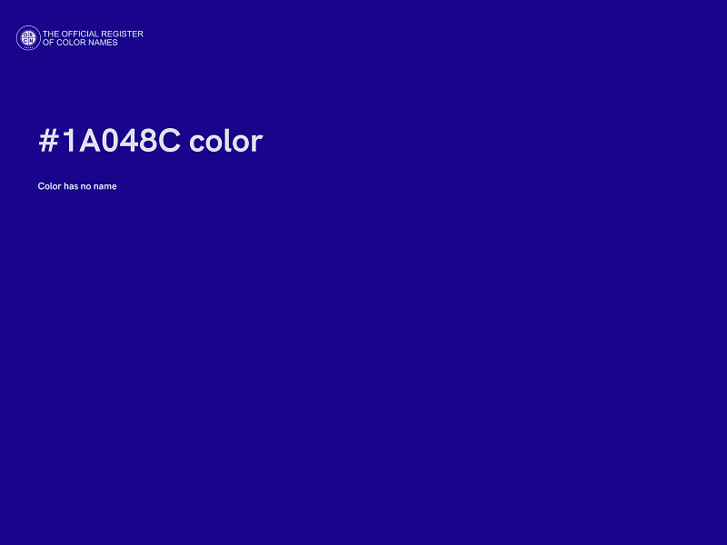 #1A048C color image