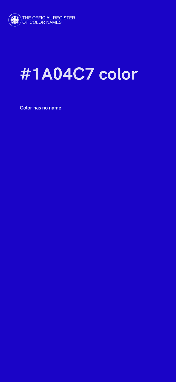 #1A04C7 color image