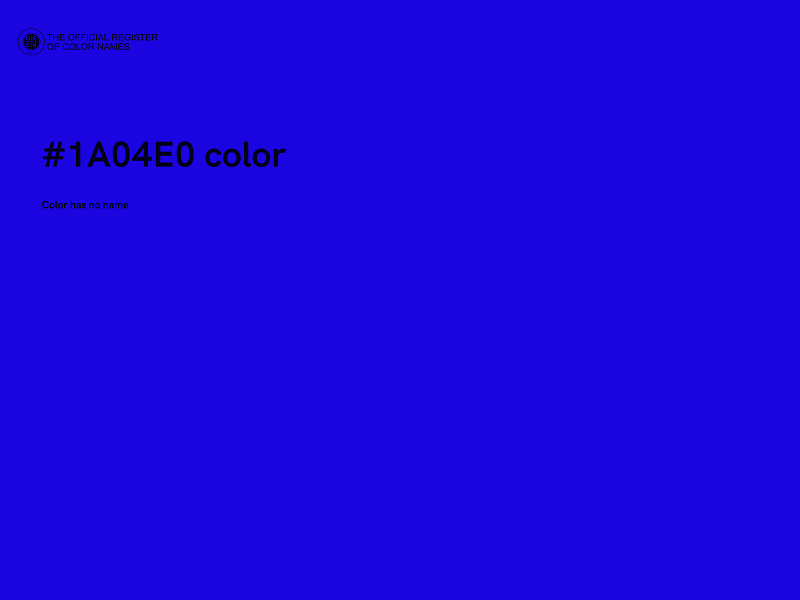 #1A04E0 color image