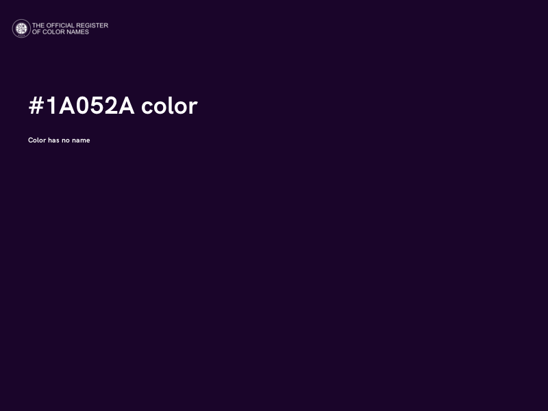 #1A052A color image