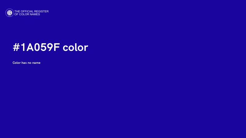 #1A059F color image