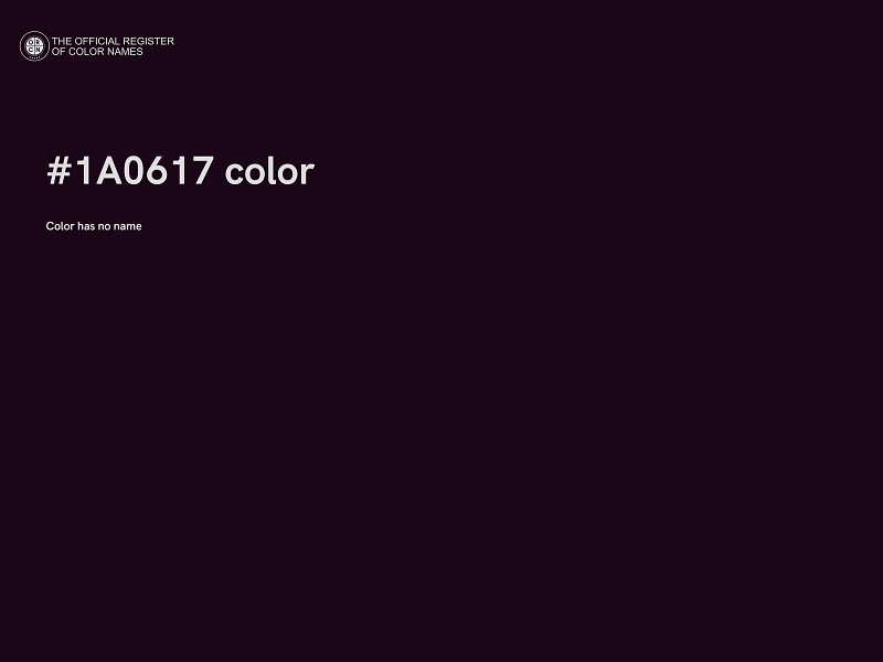 #1A0617 color image