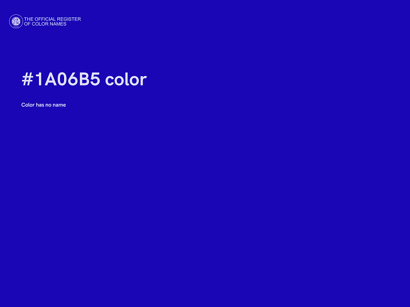 #1A06B5 color image