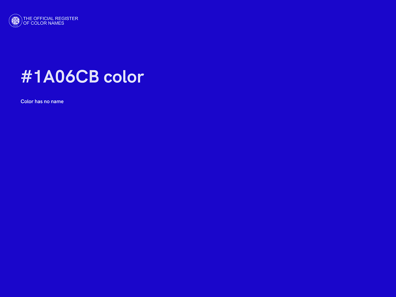 #1A06CB color image