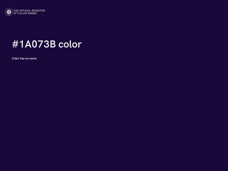 #1A073B color image