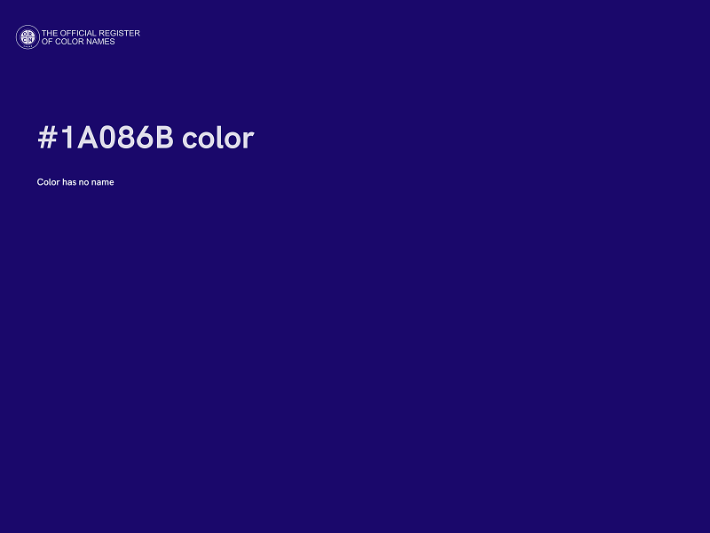 #1A086B color image