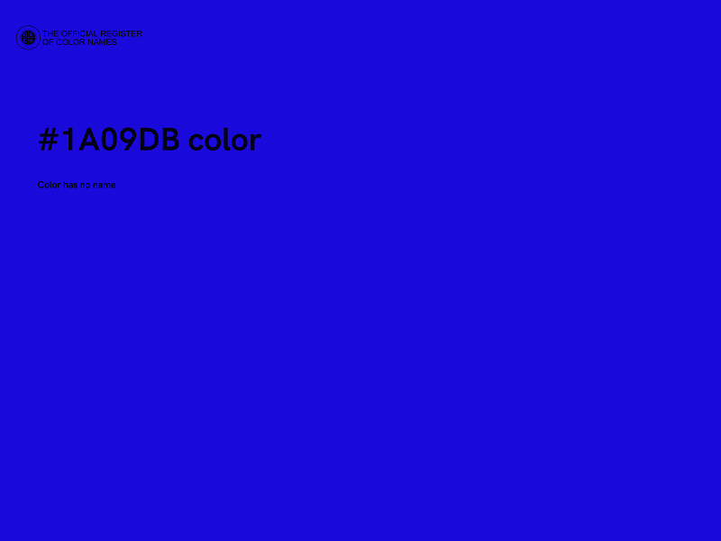 #1A09DB color image