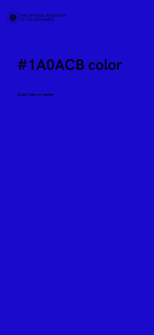 #1A0ACB color image