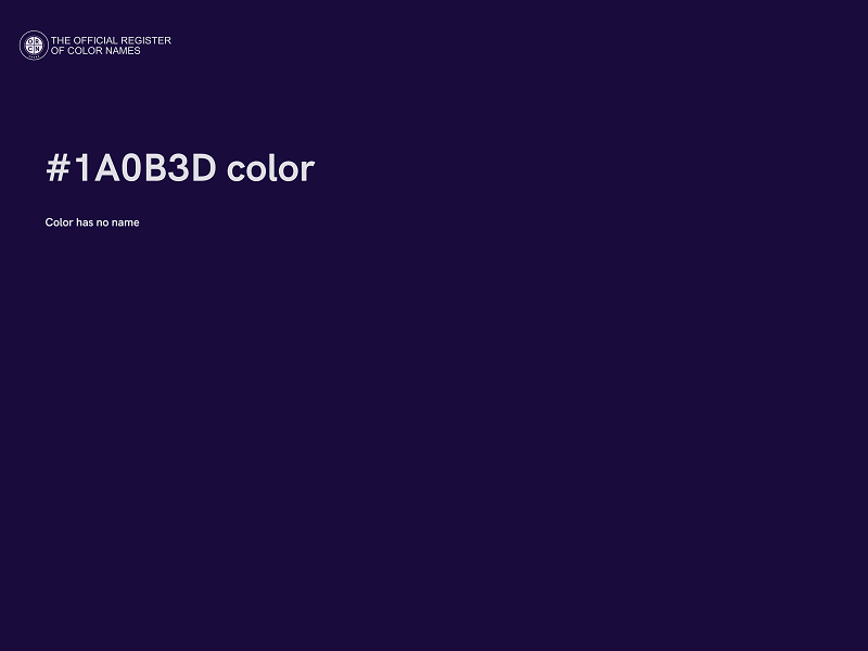 #1A0B3D color image