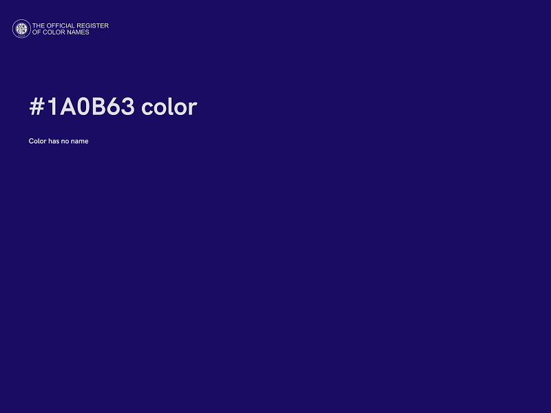 #1A0B63 color image
