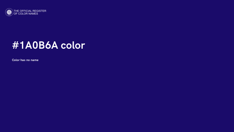 #1A0B6A color image