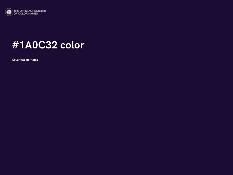 #1A0C32 color image